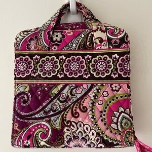 Vera Bradley Very Berry Paisley Tech Organizer Cosmetic Case Travel Bag